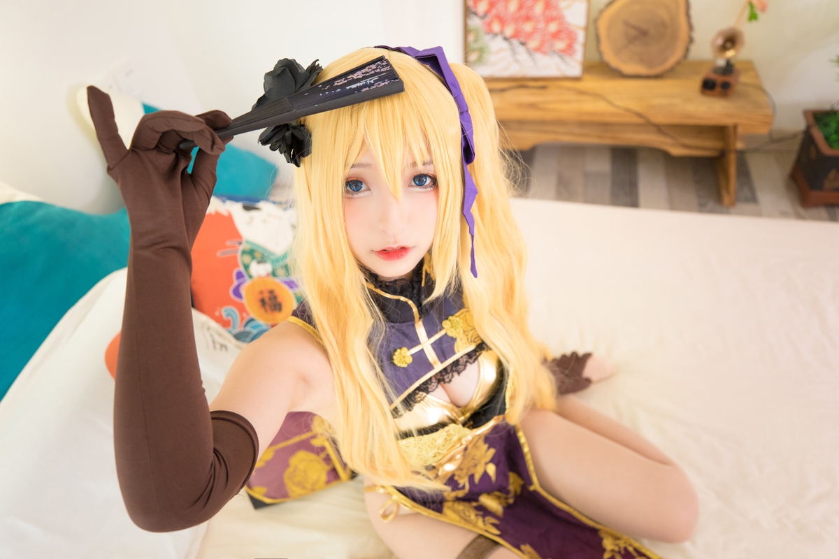 图片[32]-【coser】神乐坂真冬-艳娘幻梦谭2 金莲-COS世界
