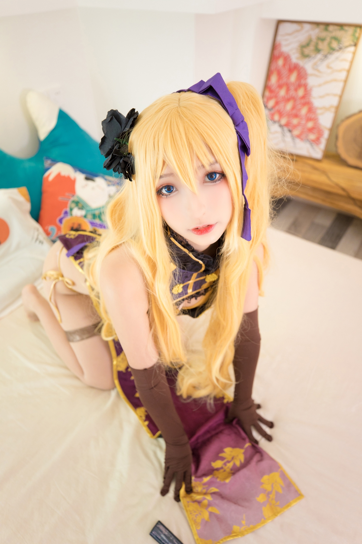 图片[35]-【coser】神乐坂真冬-艳娘幻梦谭2 金莲-COS世界