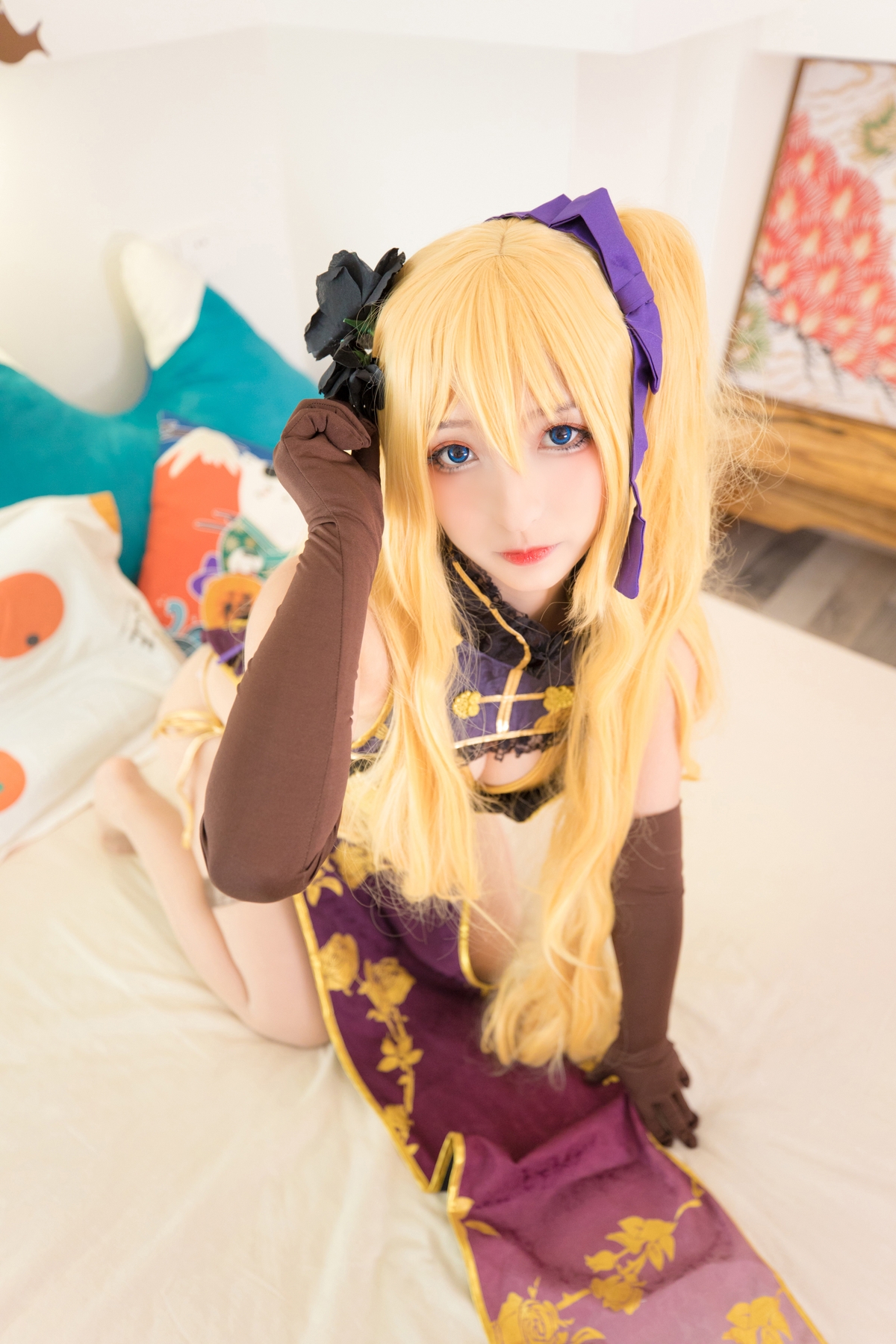 图片[57]-【coser】神乐坂真冬-艳娘幻梦谭2 金莲-COS世界
