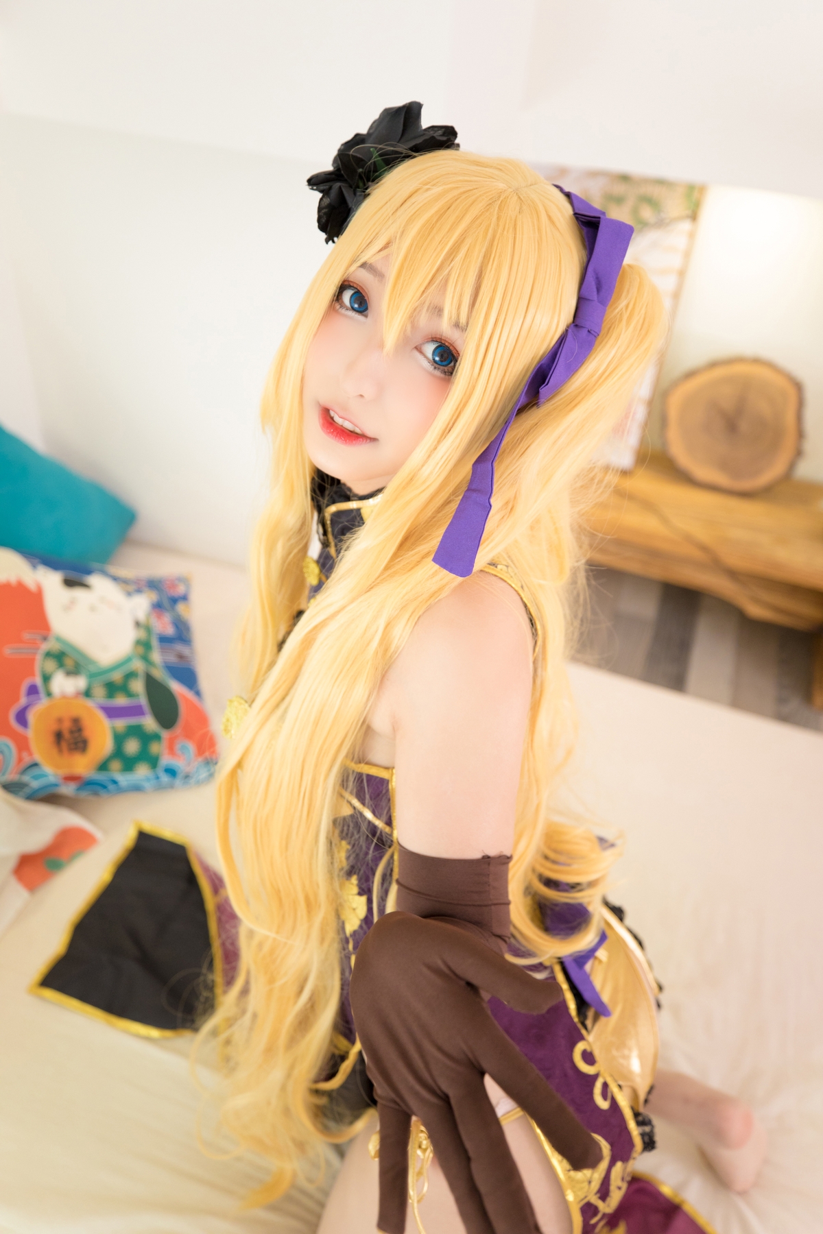 图片[73]-【coser】神乐坂真冬-艳娘幻梦谭2 金莲-COS世界
