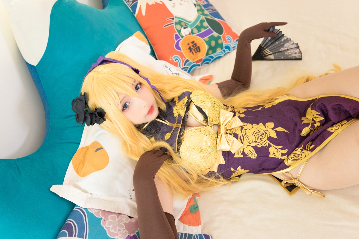 图片[74]-【coser】神乐坂真冬-艳娘幻梦谭2 金莲-COS世界
