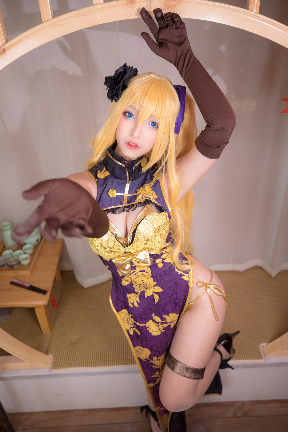图片[81]-【coser】神乐坂真冬-艳娘幻梦谭2 金莲-COS世界