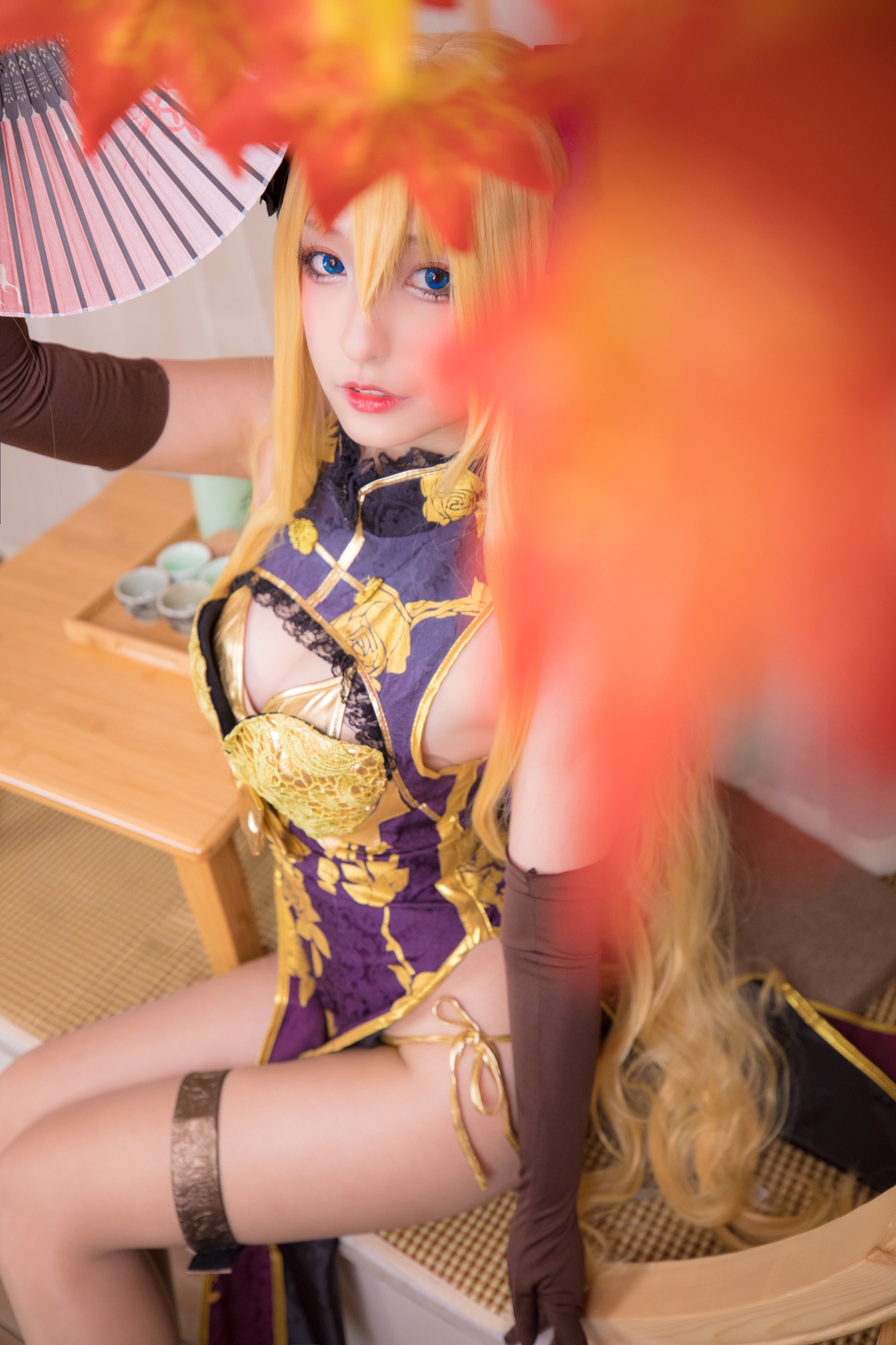 图片[83]-【coser】神乐坂真冬-艳娘幻梦谭2 金莲-COS世界