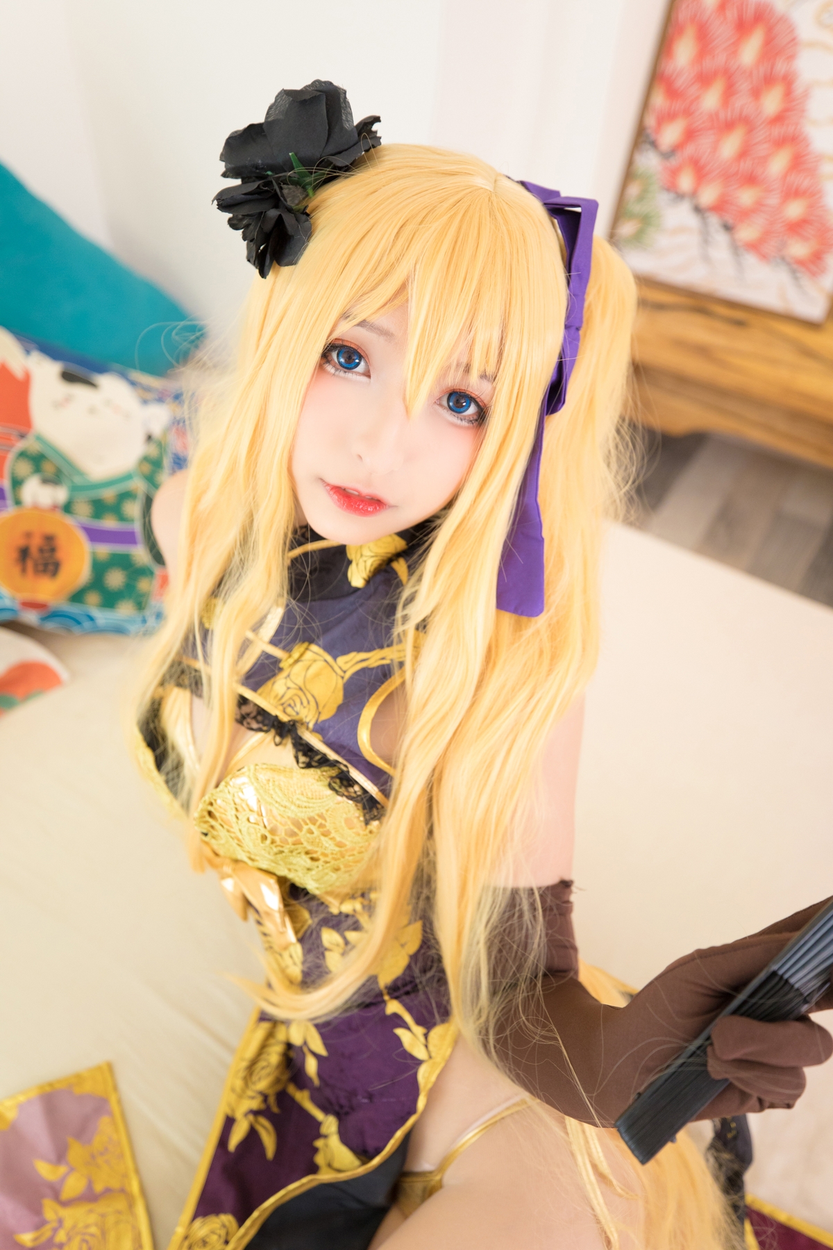 图片[85]-【coser】神乐坂真冬-艳娘幻梦谭2 金莲-COS世界
