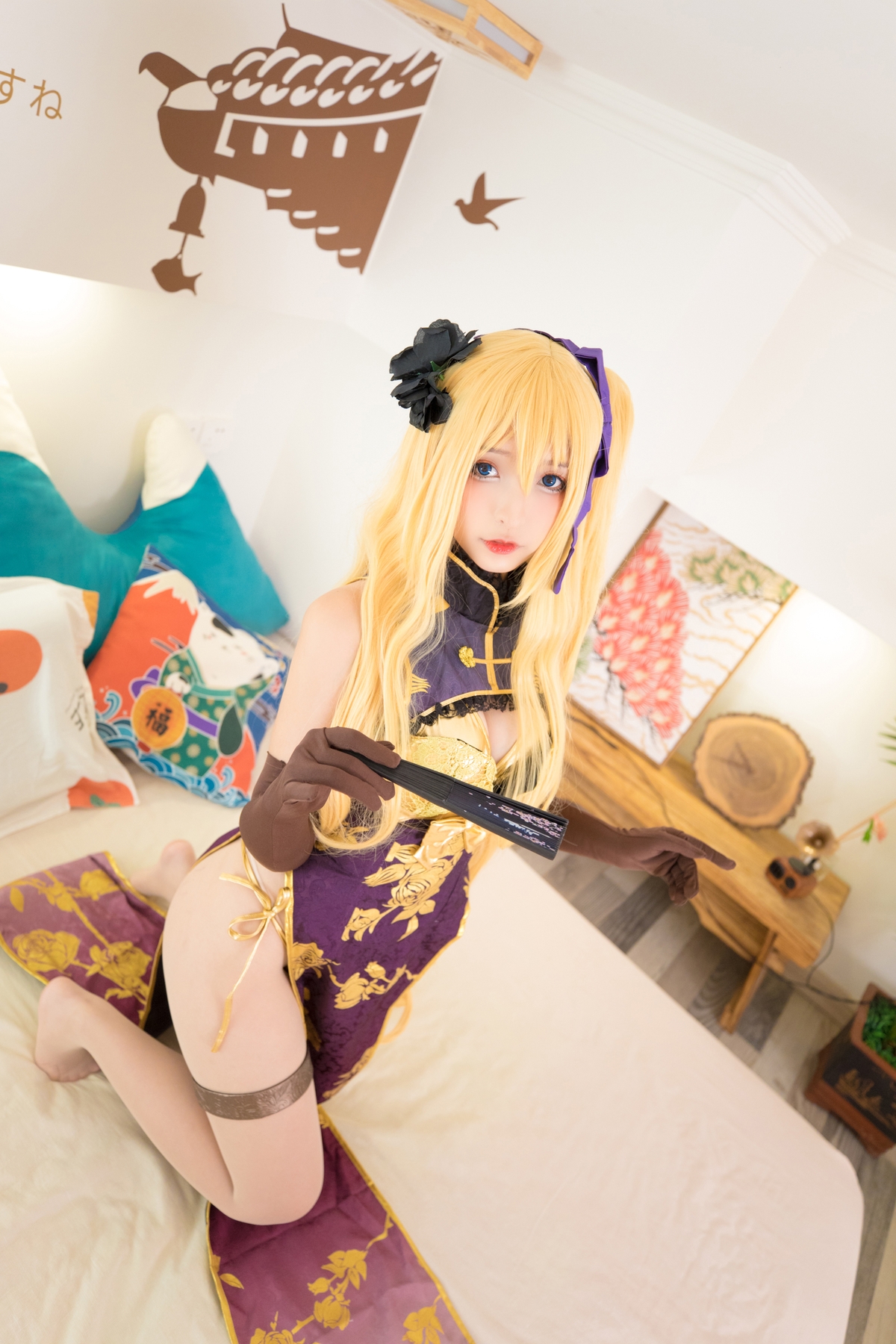 图片[91]-【coser】神乐坂真冬-艳娘幻梦谭2 金莲-COS世界
