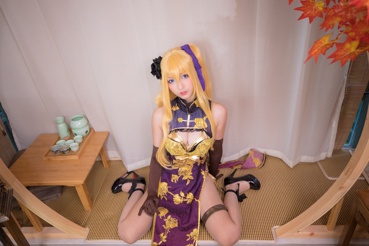 图片[93]-【coser】神乐坂真冬-艳娘幻梦谭2 金莲-COS世界