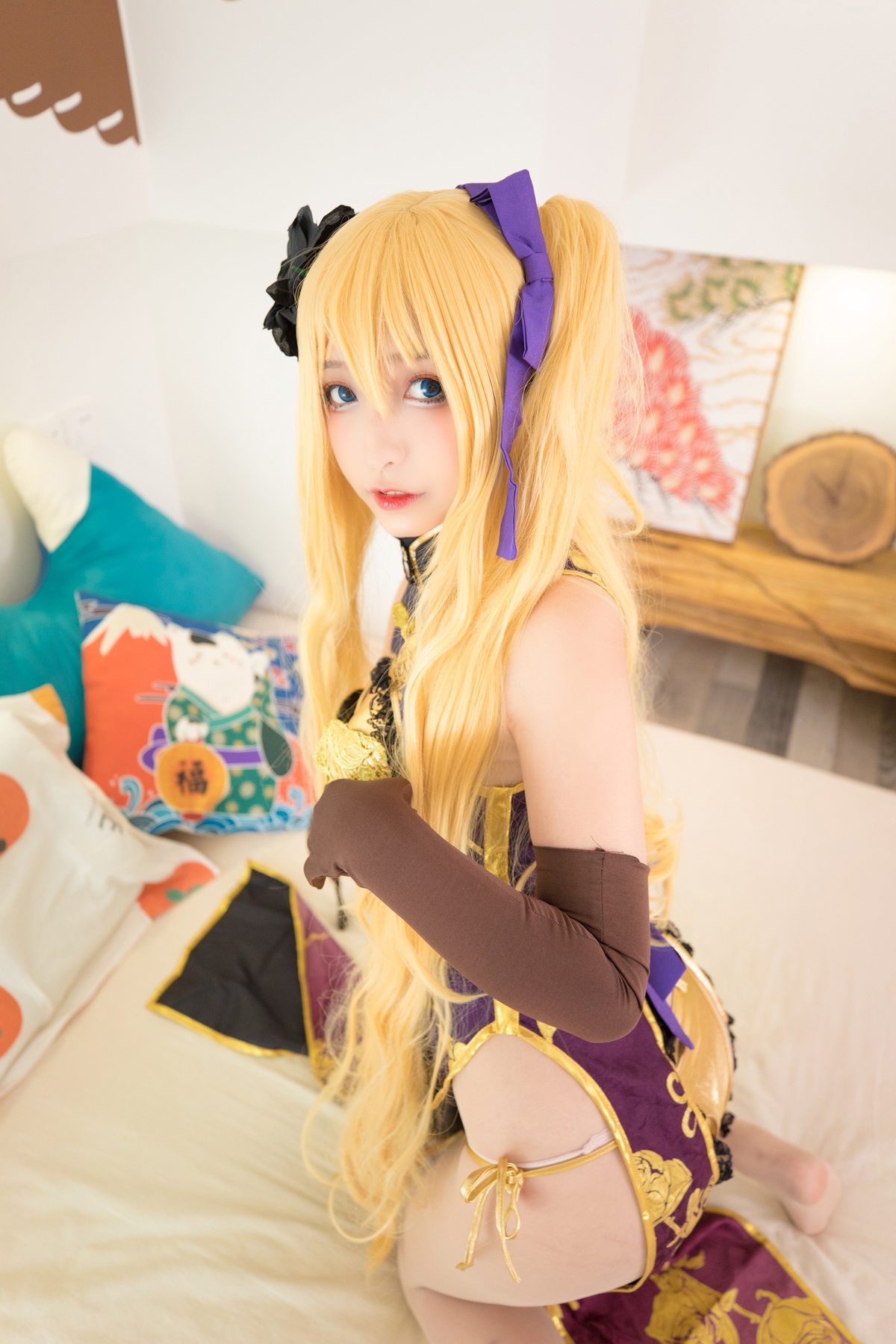 图片[106]-【coser】神乐坂真冬-艳娘幻梦谭2 金莲-COS世界