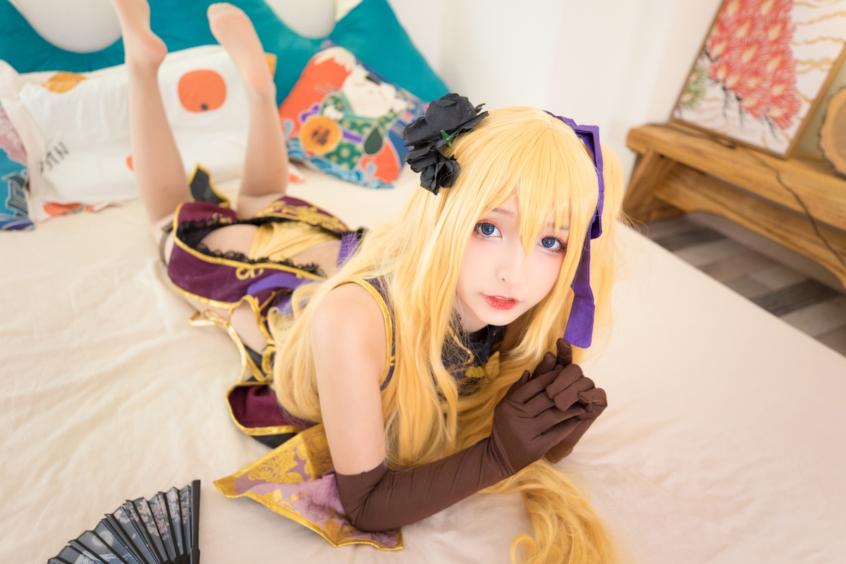 图片[115]-【coser】神乐坂真冬-艳娘幻梦谭2 金莲-COS世界