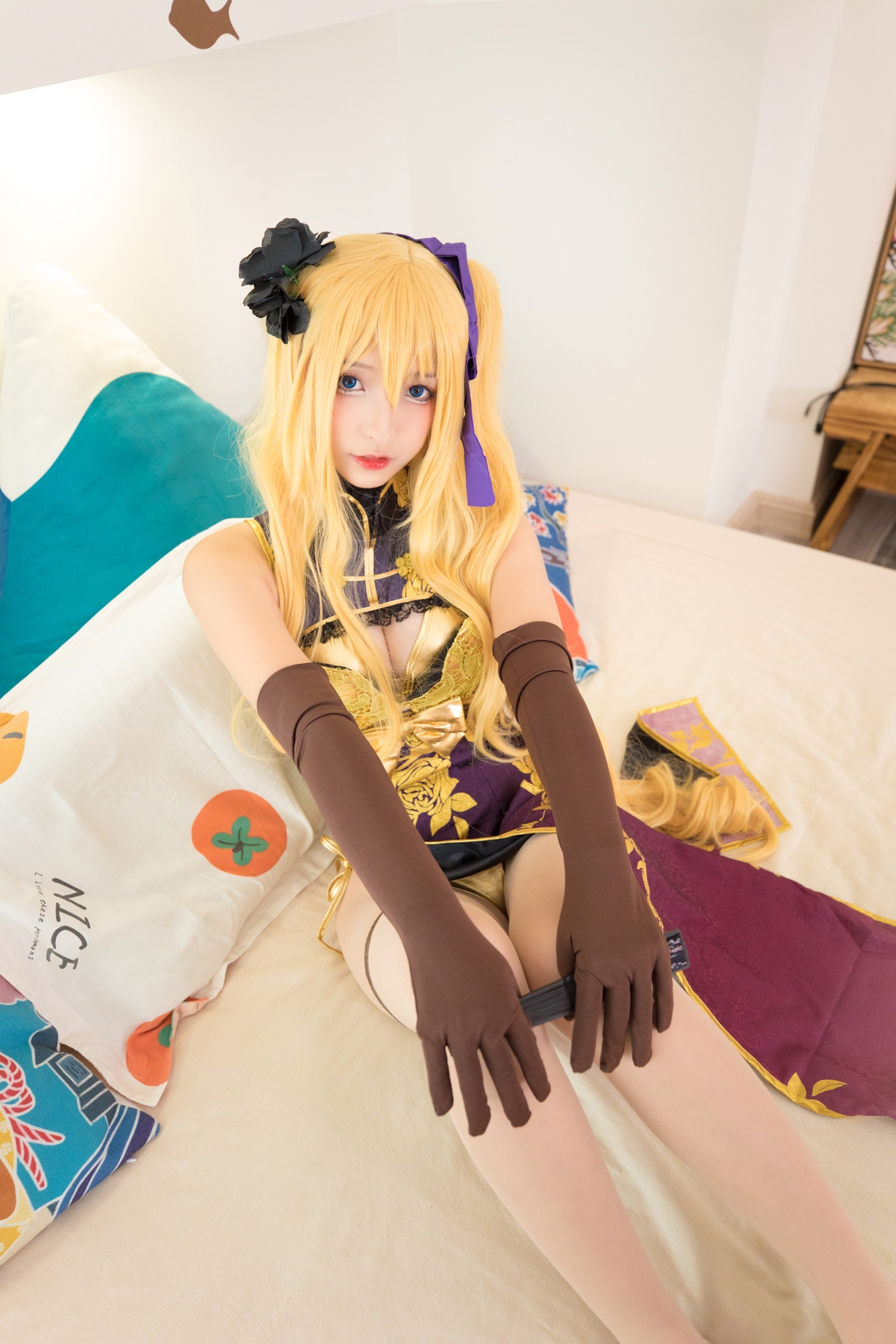 图片[117]-【coser】神乐坂真冬-艳娘幻梦谭2 金莲-COS世界