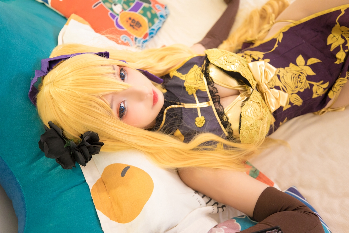 图片[119]-【coser】神乐坂真冬-艳娘幻梦谭2 金莲-COS世界