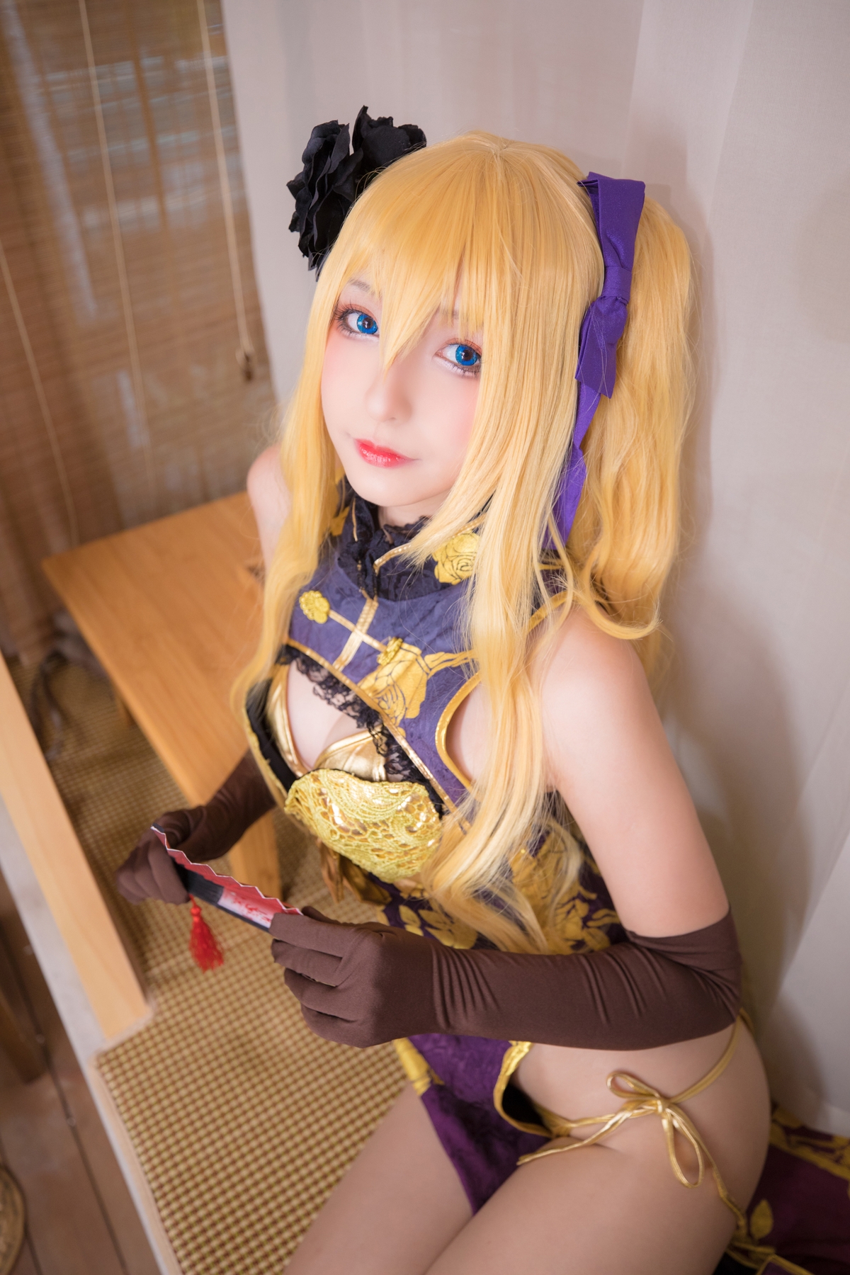 图片[123]-【coser】神乐坂真冬-艳娘幻梦谭2 金莲-COS世界