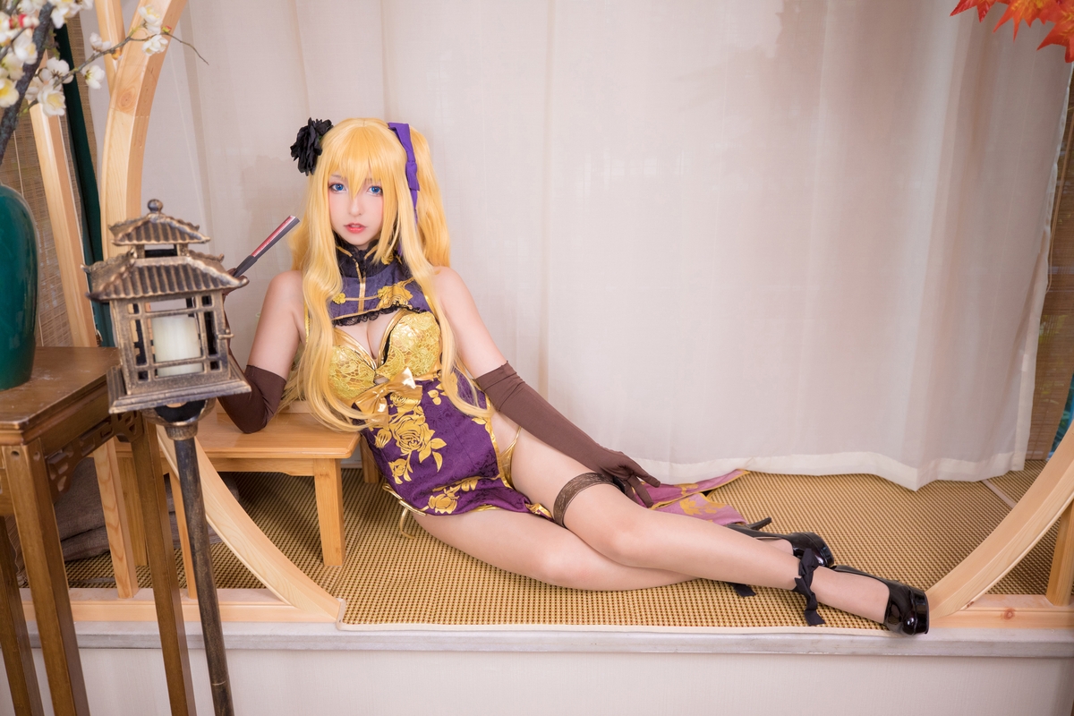 图片[134]-【coser】神乐坂真冬-艳娘幻梦谭2 金莲-COS世界