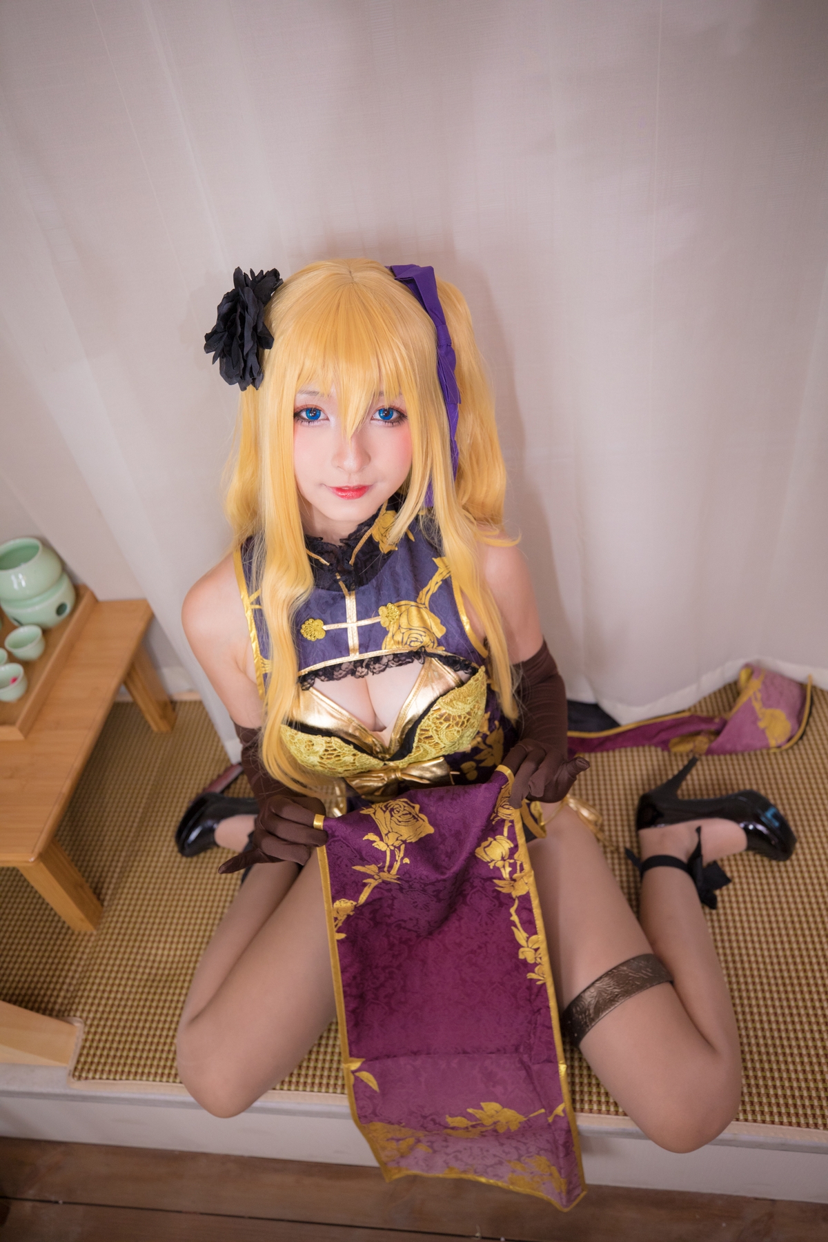 图片[136]-【coser】神乐坂真冬-艳娘幻梦谭2 金莲-COS世界