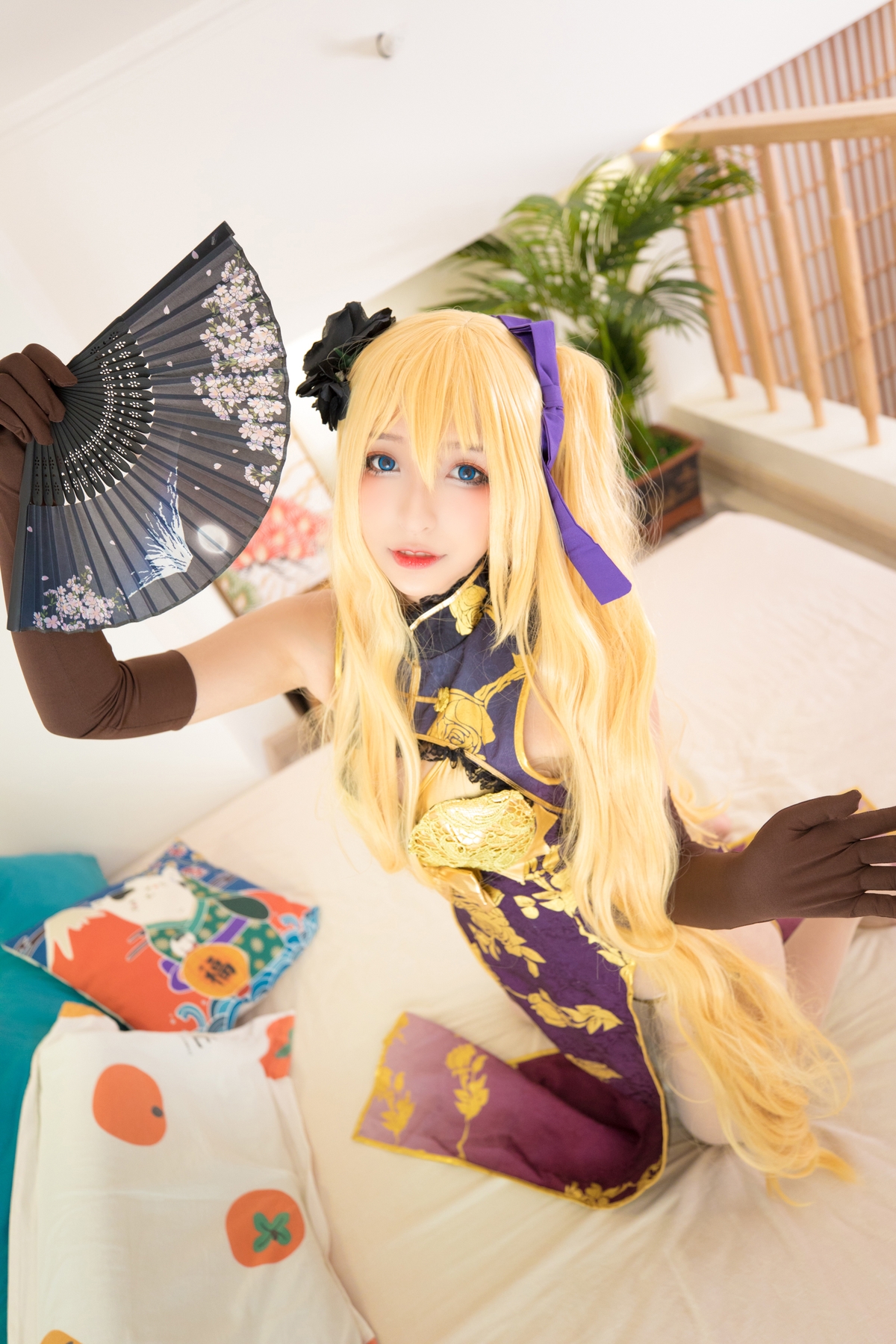 图片[140]-【coser】神乐坂真冬-艳娘幻梦谭2 金莲-COS世界