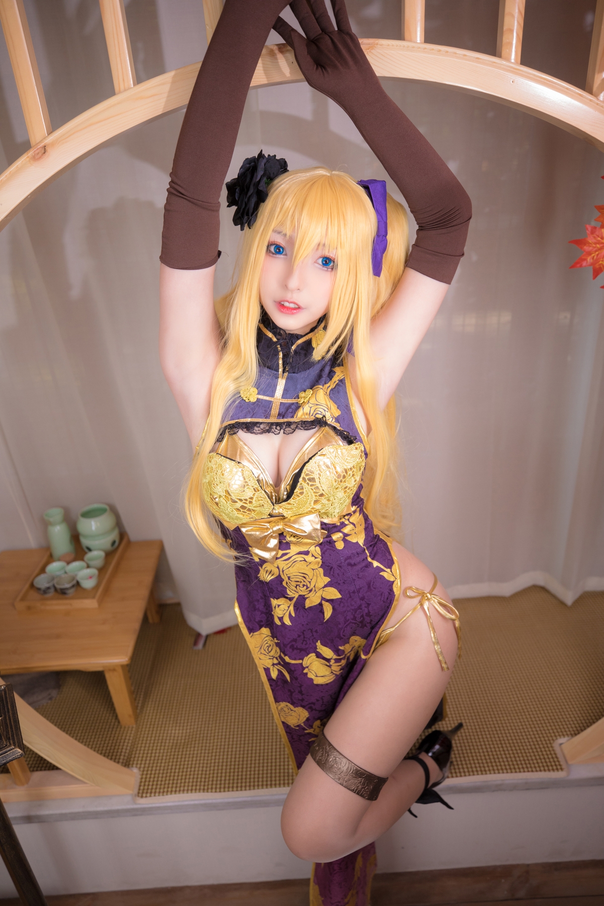 图片[144]-【coser】神乐坂真冬-艳娘幻梦谭2 金莲-COS世界