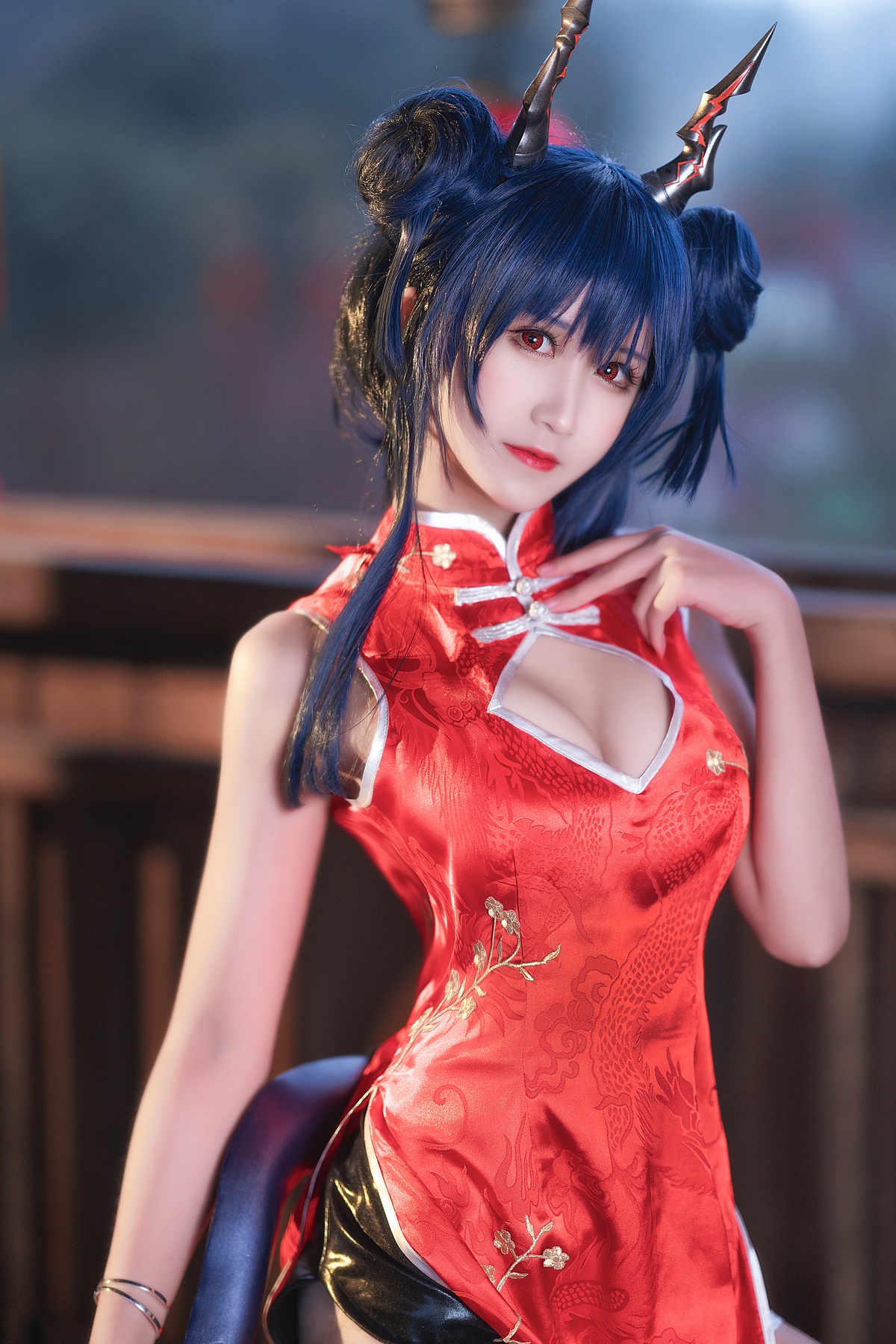 图片[4]-【coser】三度_69-明日方舟陈旗袍-COS世界