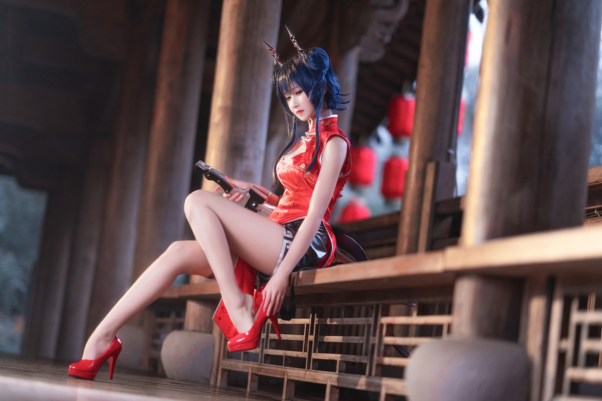 图片[3]-【coser】三度_69-明日方舟陈旗袍-COS世界