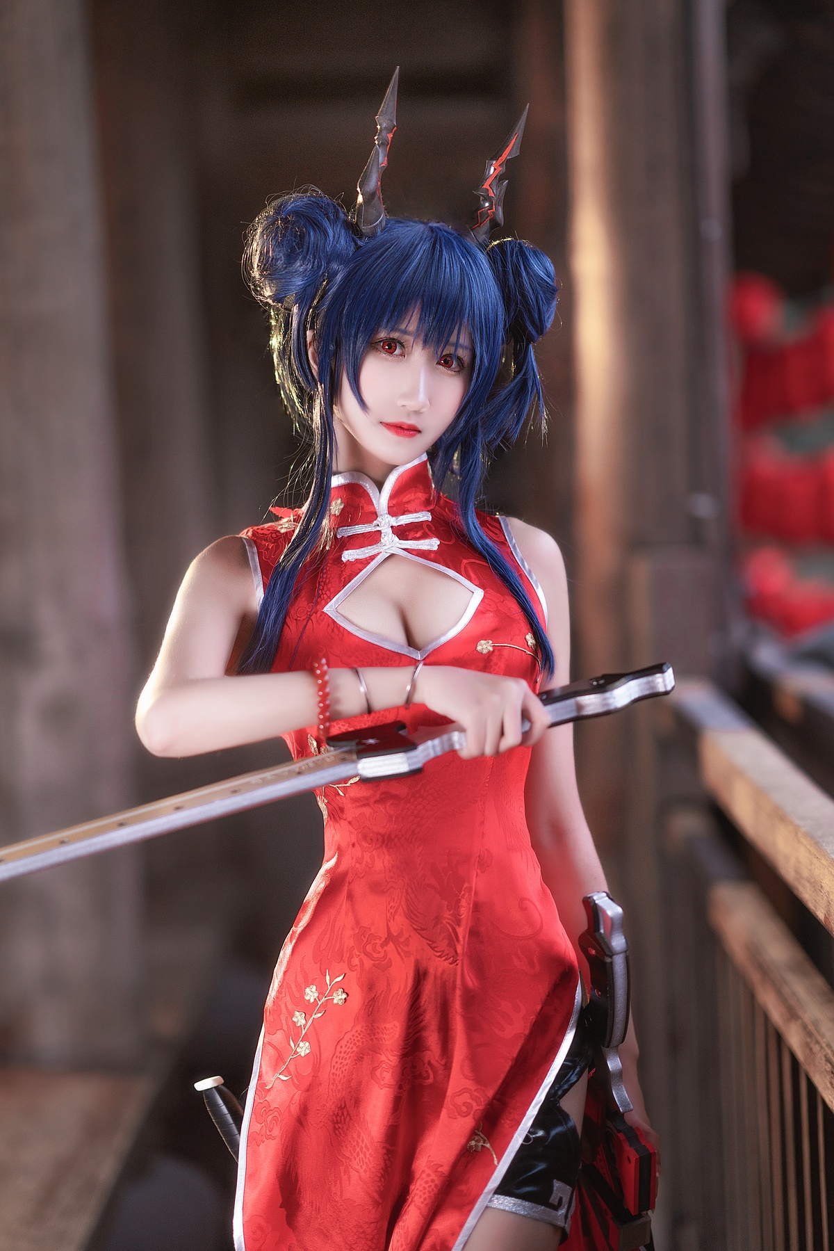 【coser】三度_69-明日方舟陈旗袍-COS世界