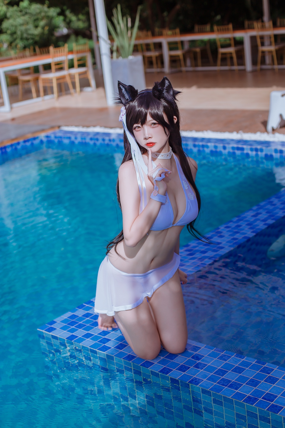图片[2]-【coser】二佐Nisa-爱宕泳装-COS世界