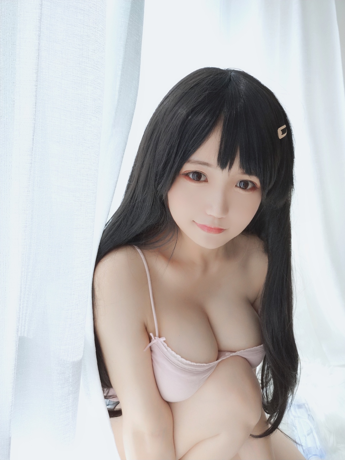 图片[2]-【coser】小仓千代w-粉色吊带-COS世界