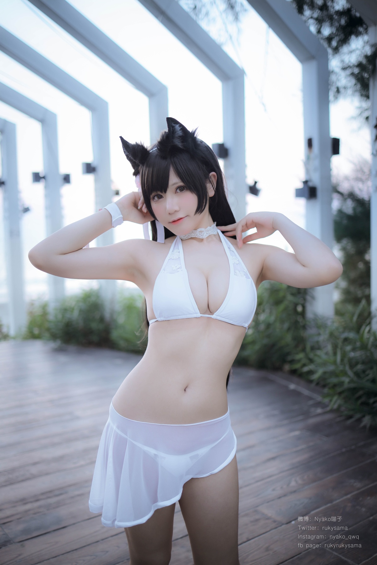 图片[5]-【coser】Nyako喵子-爱宕泳装-COS世界
