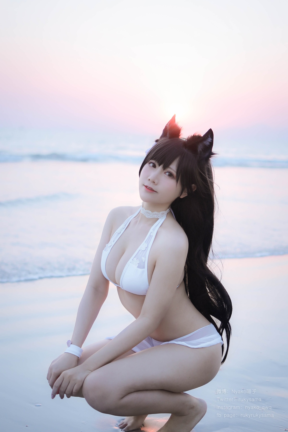 图片[4]-【coser】Nyako喵子-爱宕泳装-COS世界