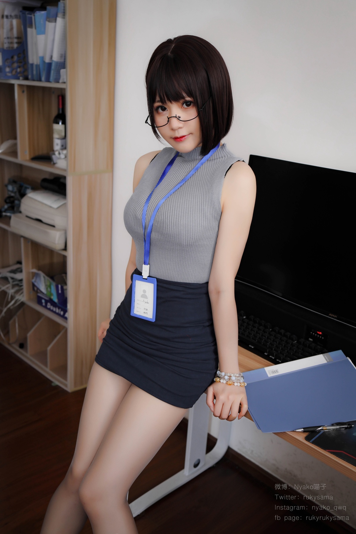 图片[3]-【coser】Nyako喵子-誰も知らないの大人時間3-COS世界