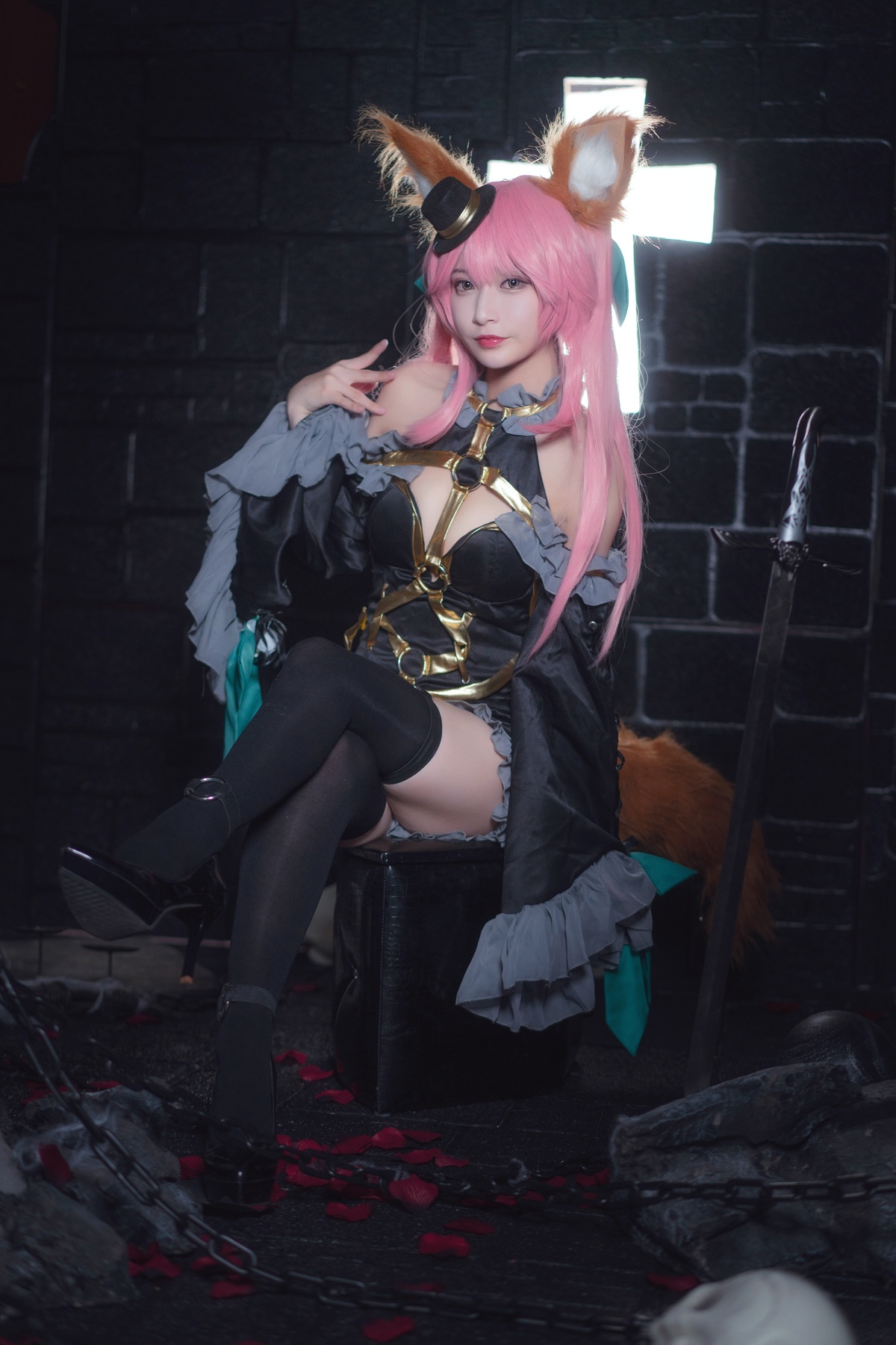 【coser】铁板烧鬼舞w-玉藻前魔术-COS世界