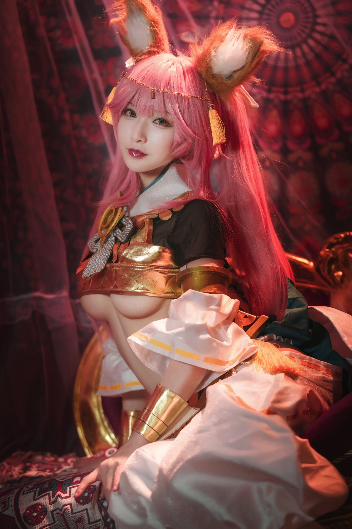 【coser】铁板烧鬼舞w-玉藻前神话-COS世界