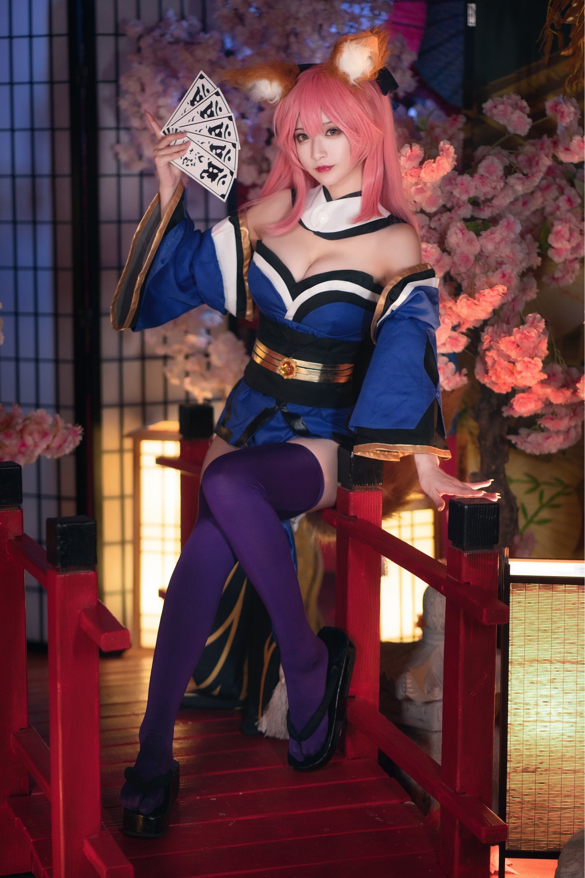 【coser】铁板烧鬼舞w-玉藻前原皮-COS世界