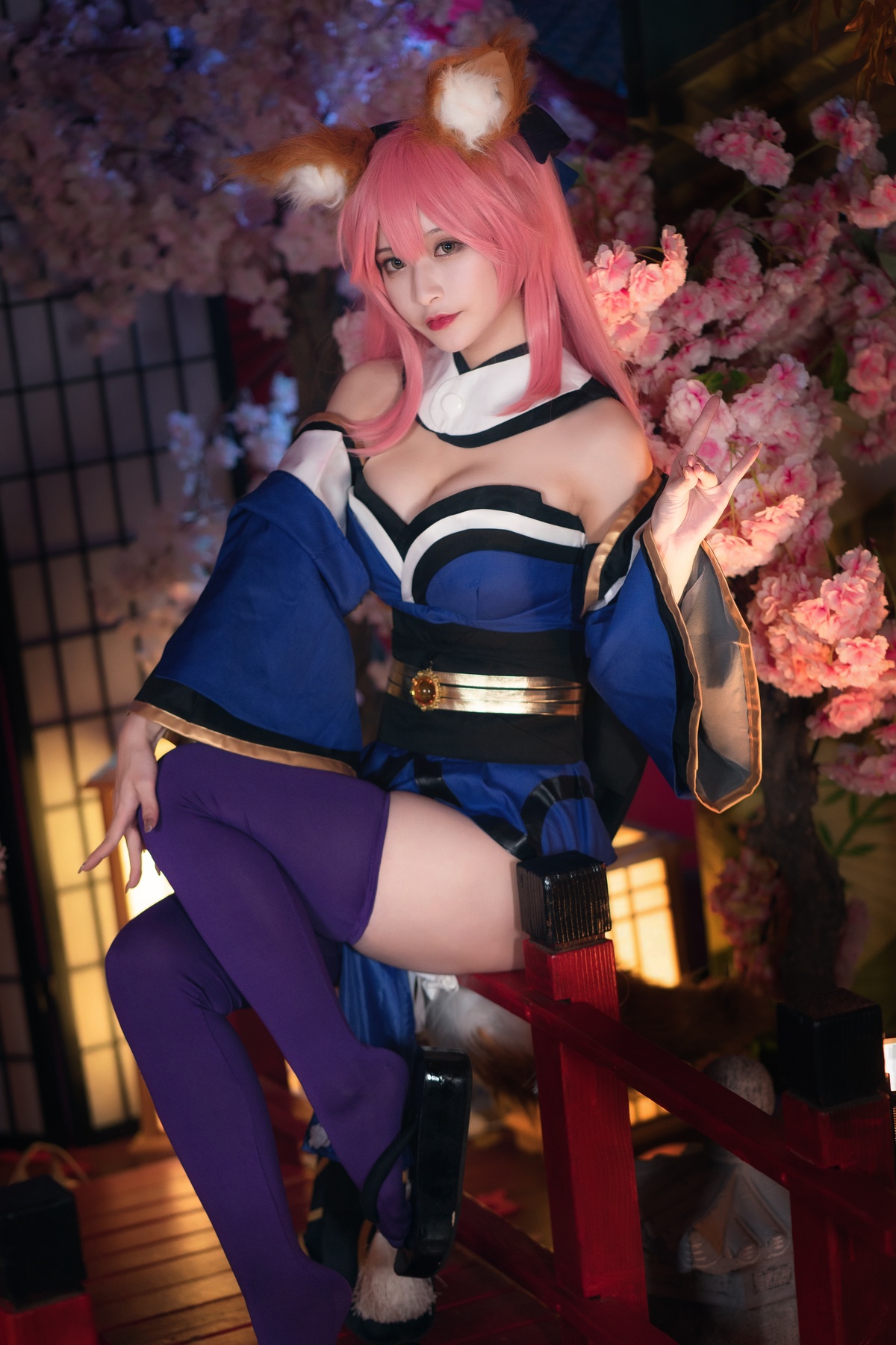 图片[4]-【coser】铁板烧鬼舞w-玉藻前原皮-COS世界