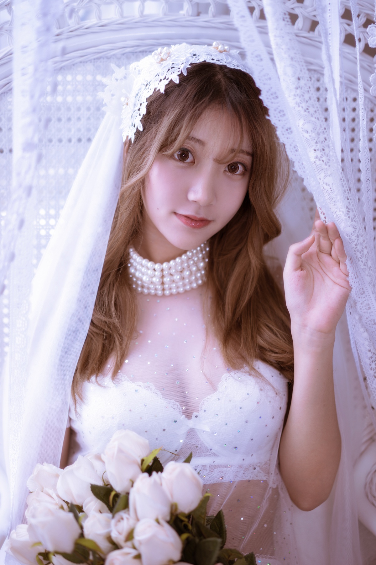 图片[3]-【coser】黑川 009 白色婚纱-COS世界