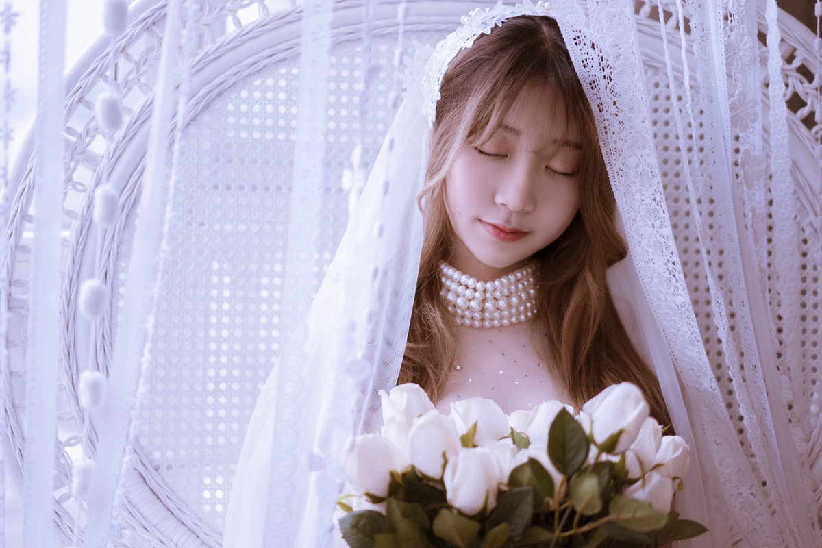 图片[4]-【coser】黑川 009 白色婚纱-COS世界