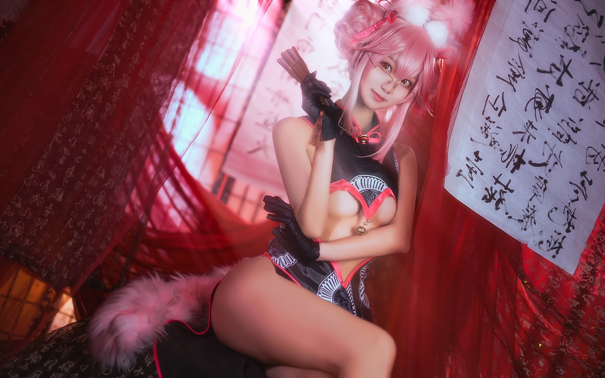 图片[2]-【coser】黑川 034 杀阶旗袍 柯杨斯卡娅-COS世界