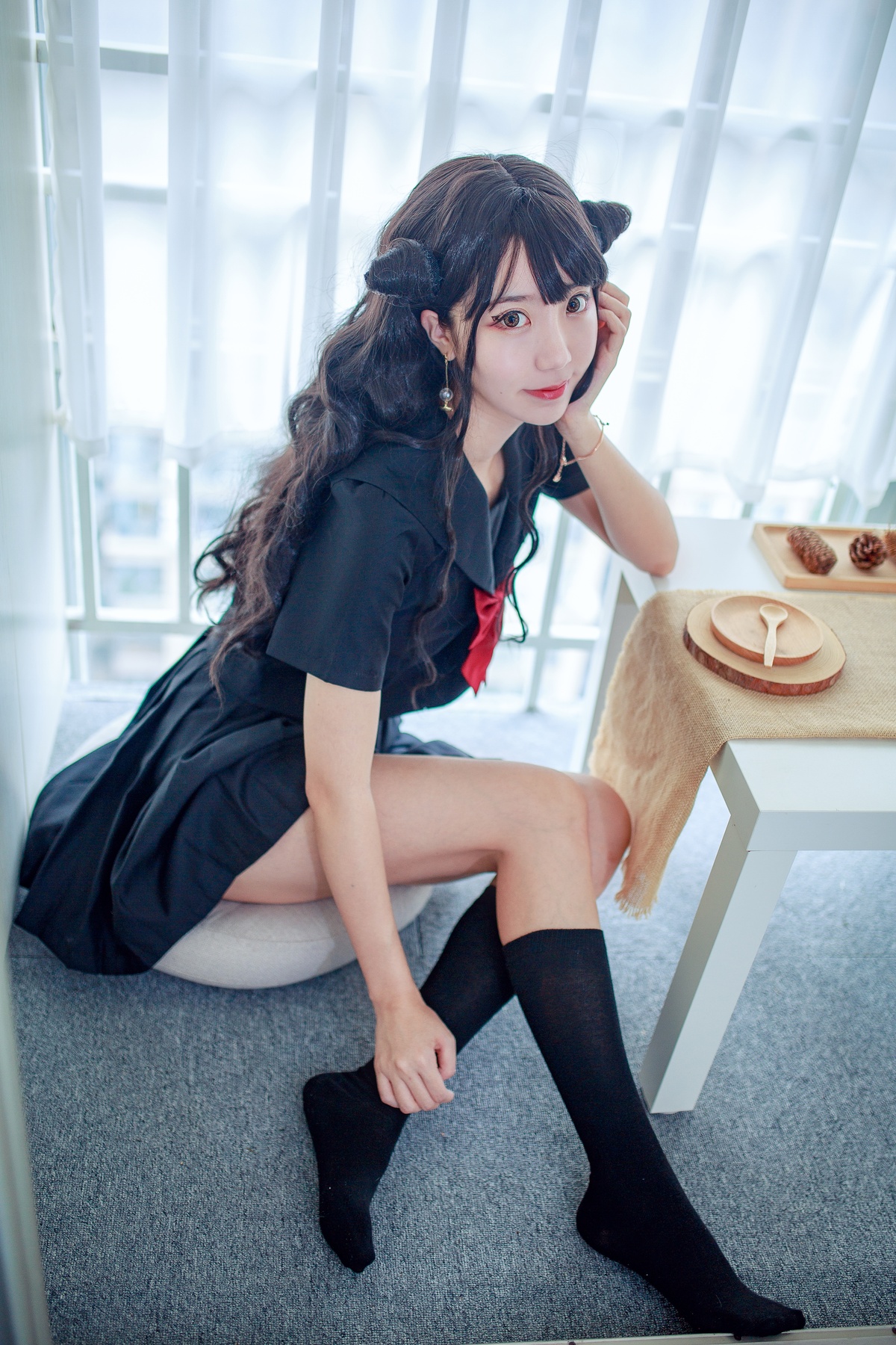 图片[3]-【coser】黑川 043 小恶魔JK-COS世界