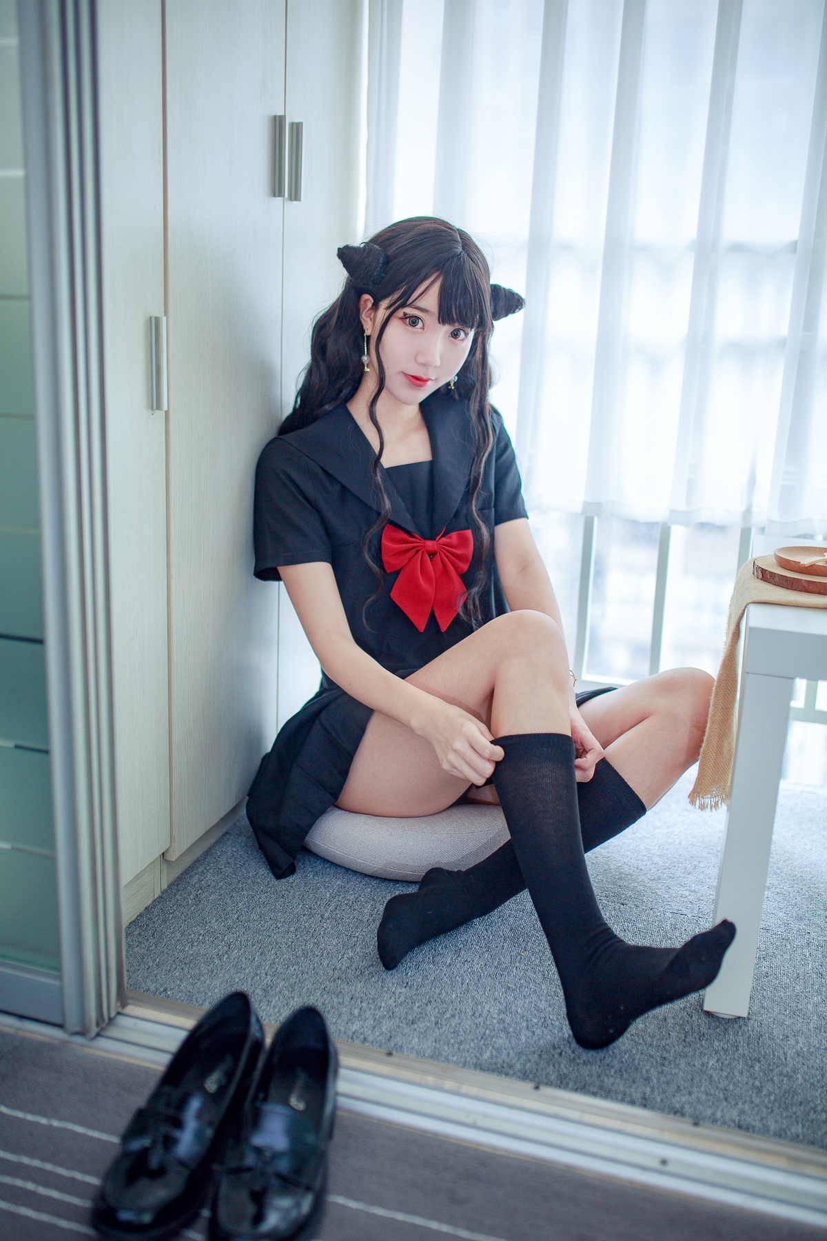 图片[2]-【coser】黑川 043 小恶魔JK-COS世界