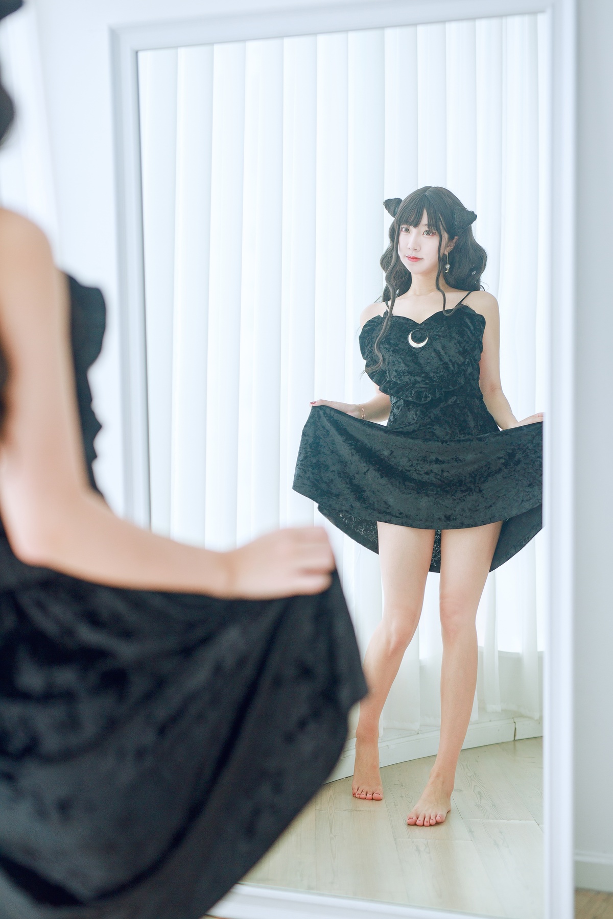 图片[5]-【coser】黑川 044 小恶魔黑裙子完成图-COS世界
