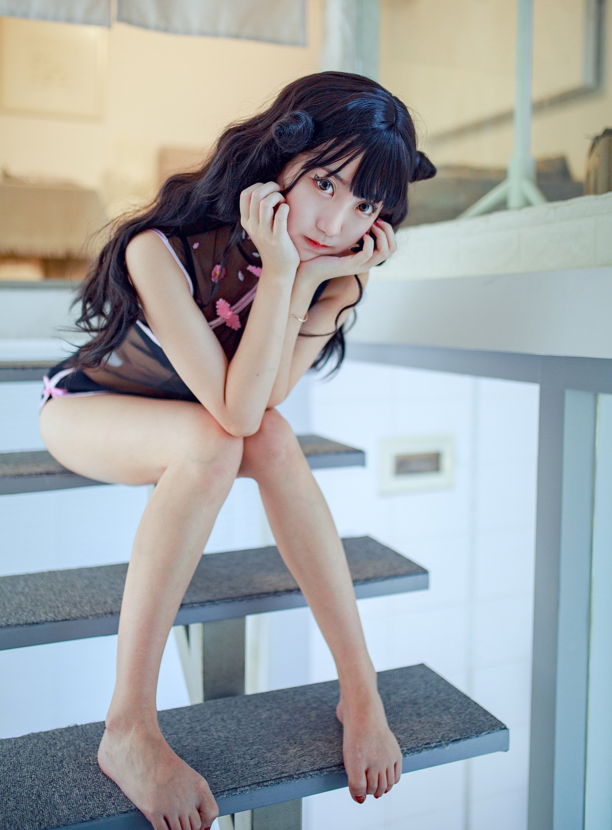 图片[5]-【coser】黑川 046 小恶魔旗袍-COS世界