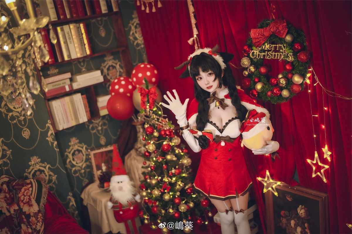 图片[4]-【coser】嶋葵 – Vol.013 碧蓝航线 大潮 驯鹿与圣诞礼物-COS世界