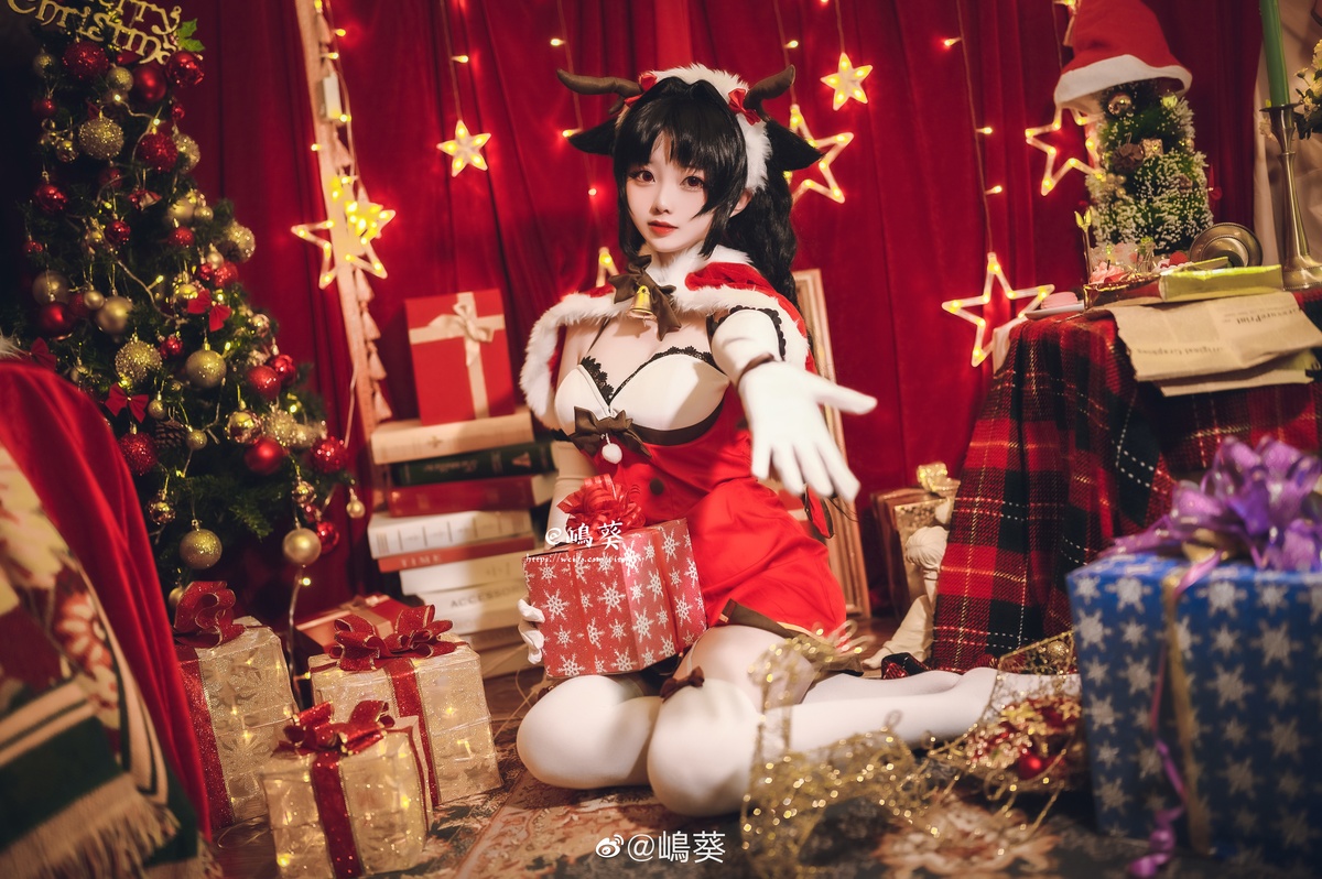 【coser】嶋葵 – Vol.013 碧蓝航线 大潮 驯鹿与圣诞礼物-COS世界