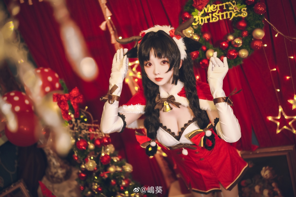 图片[5]-【coser】嶋葵 – Vol.013 碧蓝航线 大潮 驯鹿与圣诞礼物-COS世界