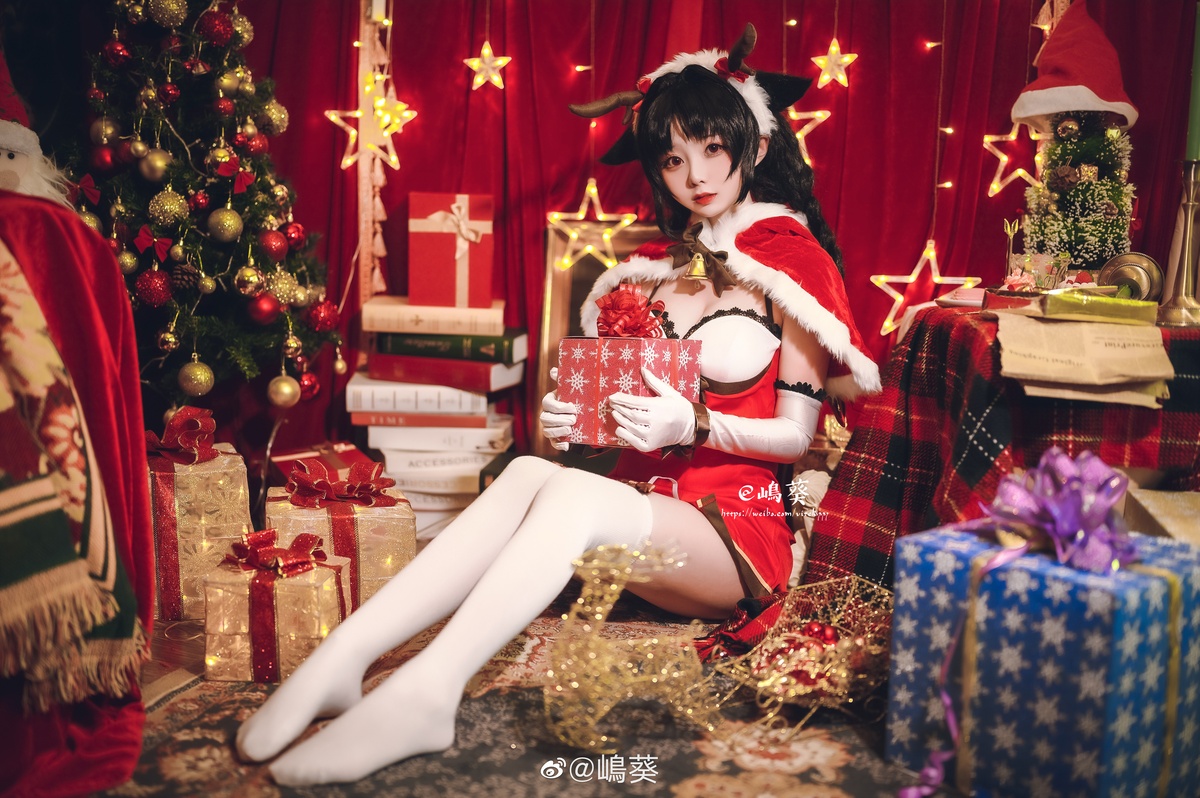 图片[3]-【coser】嶋葵 – Vol.013 碧蓝航线 大潮 驯鹿与圣诞礼物-COS世界