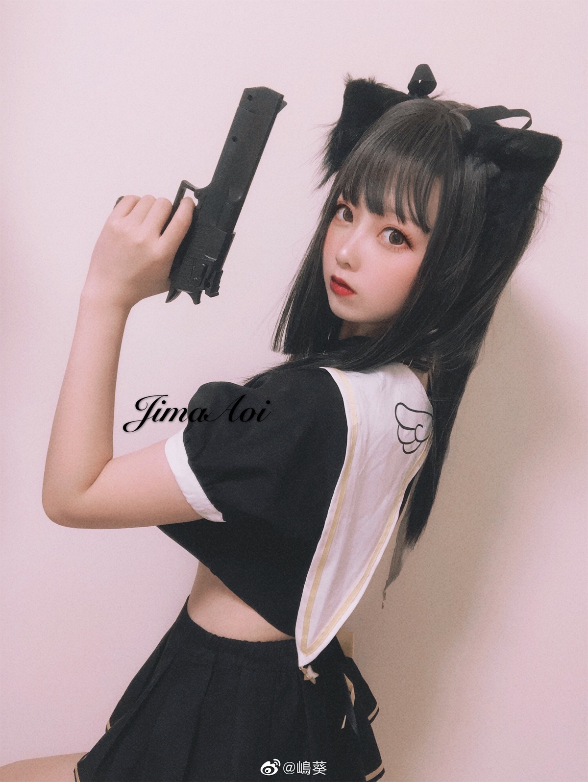 图片[5]-【coser】嶋葵 – Vol.015 持枪黑喵-COS世界