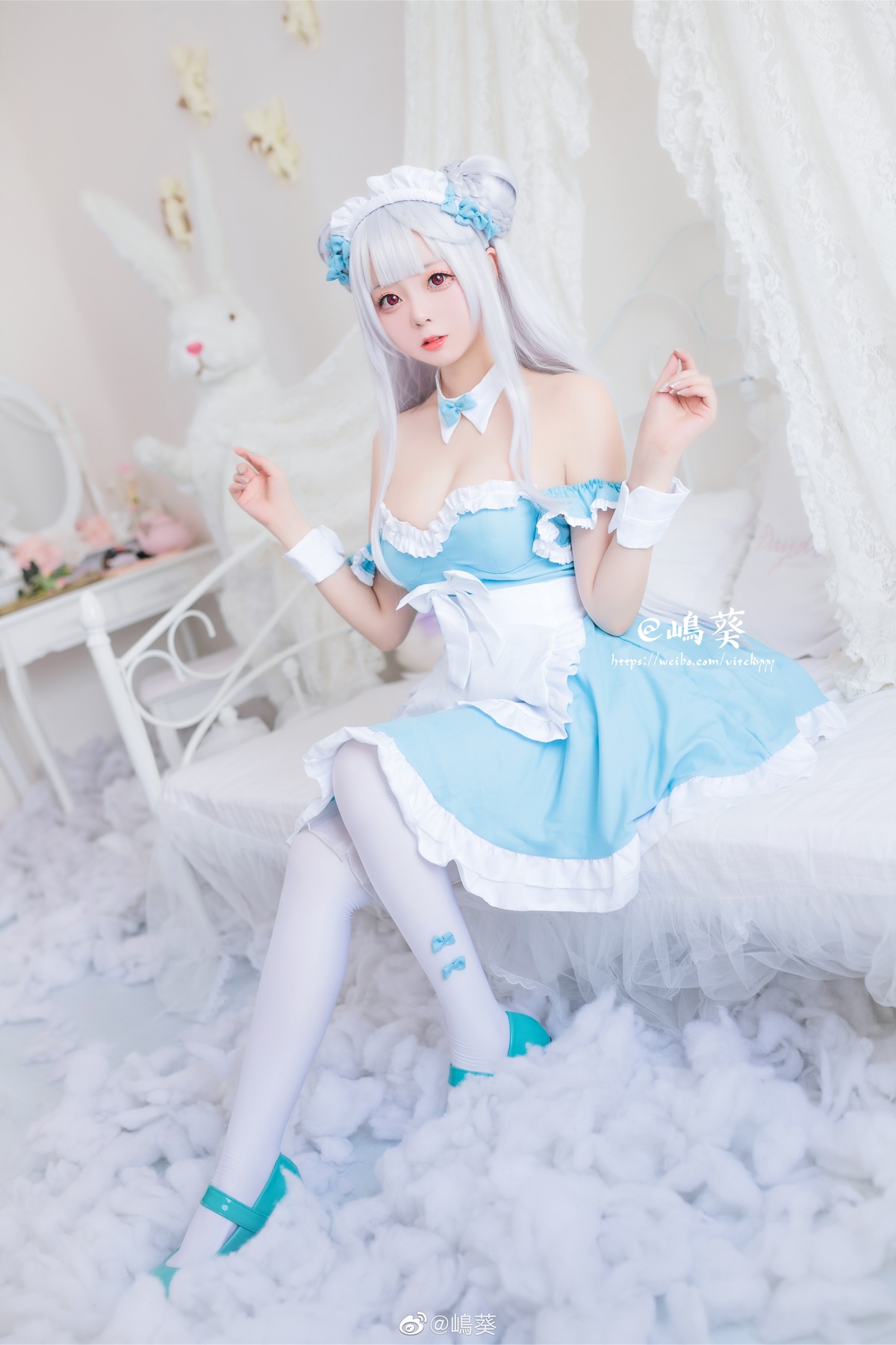 图片[4]-【coser】嶋葵 – Vol.025 小天鹅女仆-COS世界