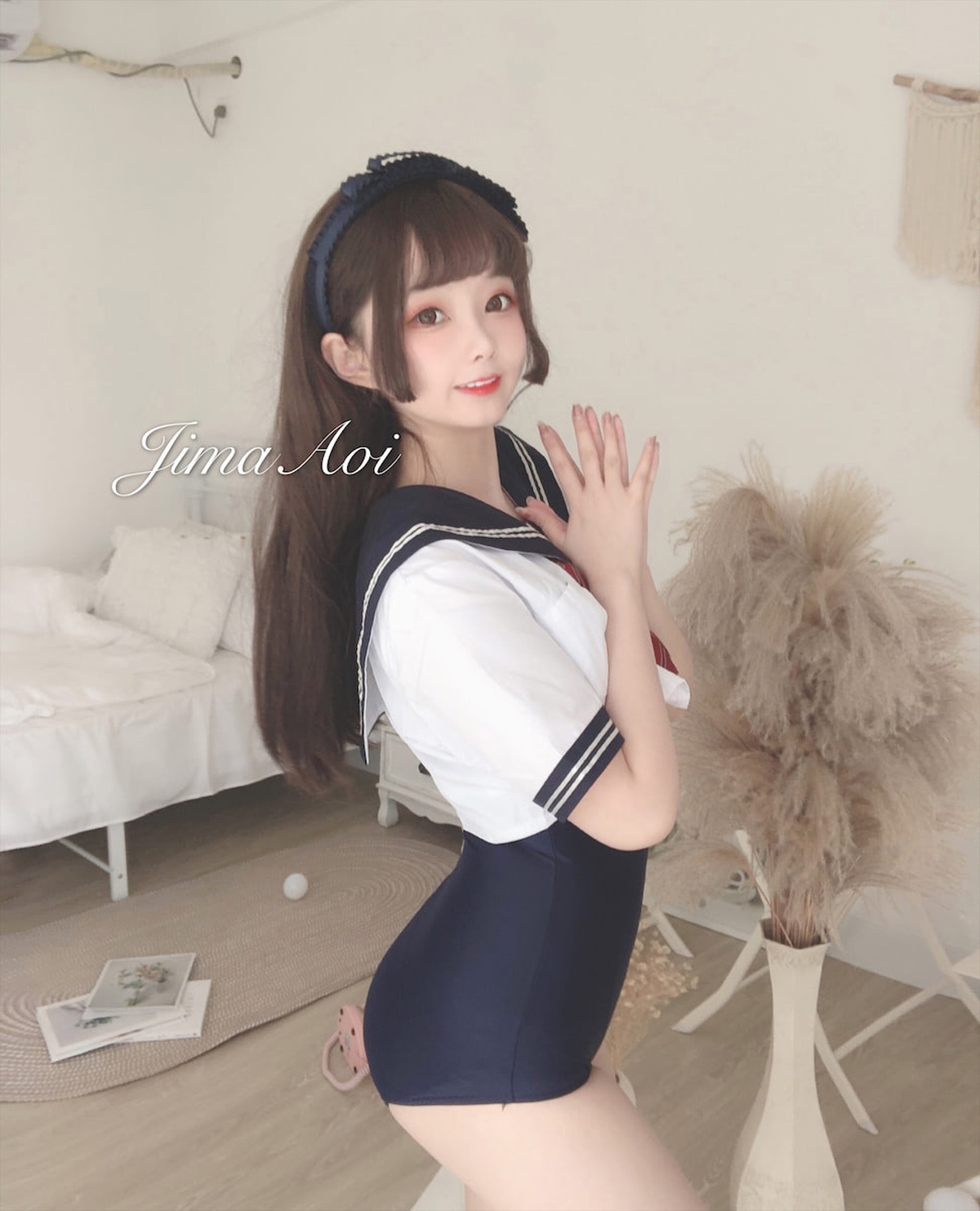 图片[3]-【coser】嶋葵 – Vol.01 JK制服-COS世界