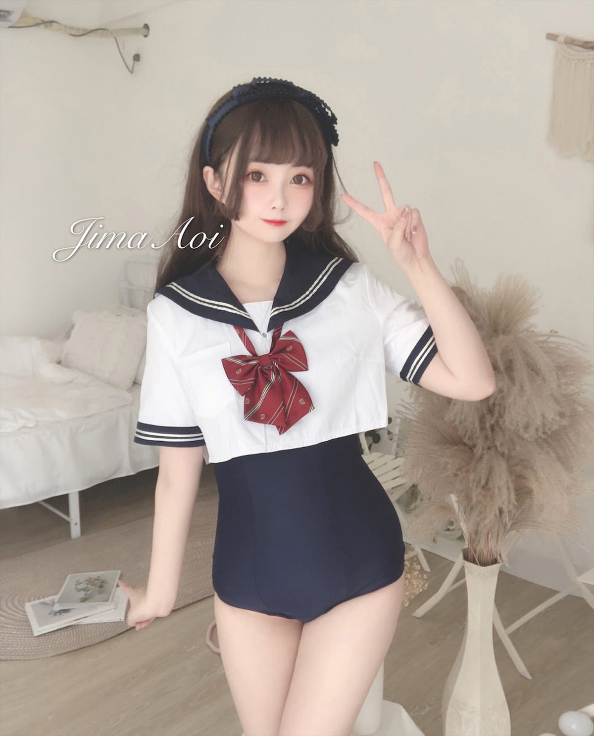 图片[4]-【coser】嶋葵 – Vol.01 JK制服-COS世界