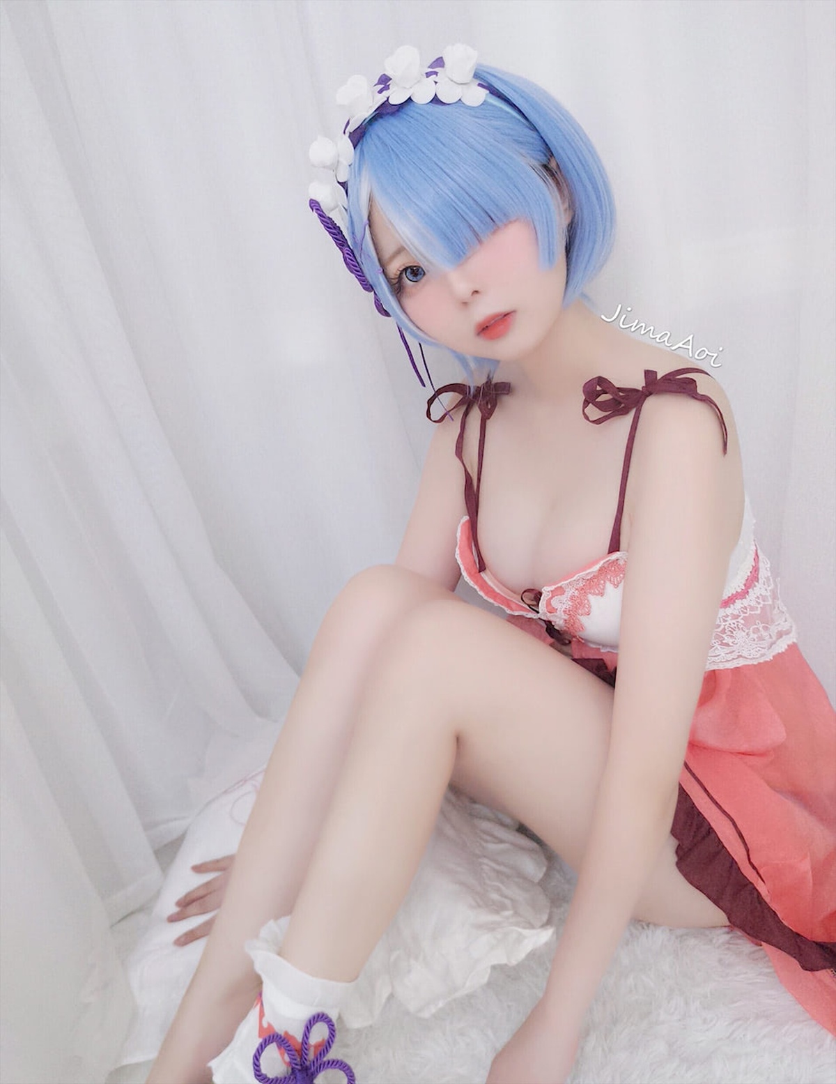 图片[4]-【coser】嶋葵 – Vol.04 蕾姆睡衣-COS世界