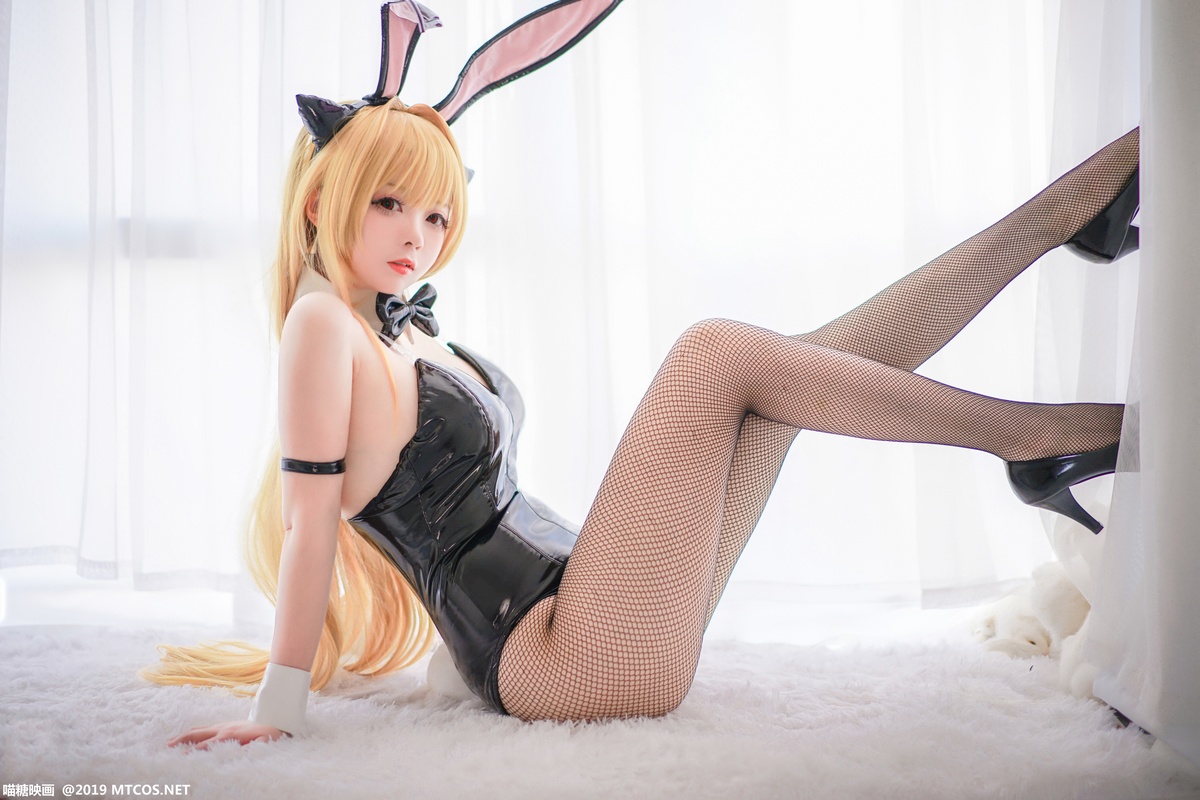 图片[4]-【coser】嶋葵 – Vol.07 网袜兔女郎-COS世界