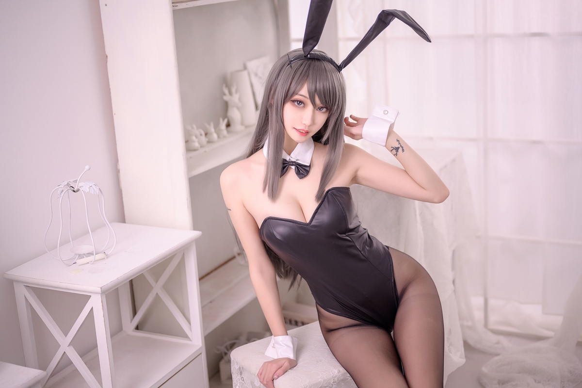 图片[5]-沧雾桔梗黑丝兔女郎-COS世界