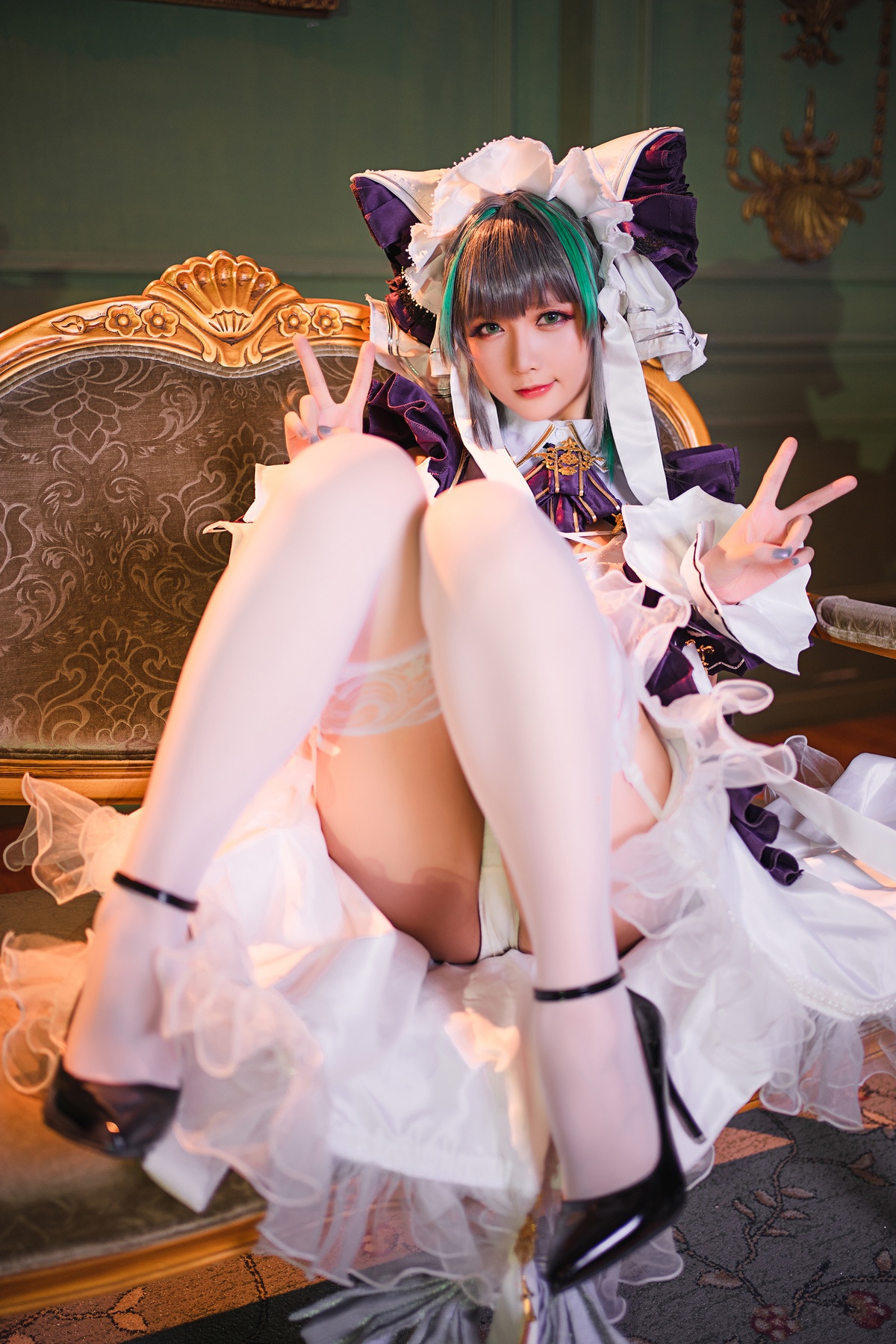 图片[4]-【coser】星之迟迟-柴郡与碧蓝航线-COS世界